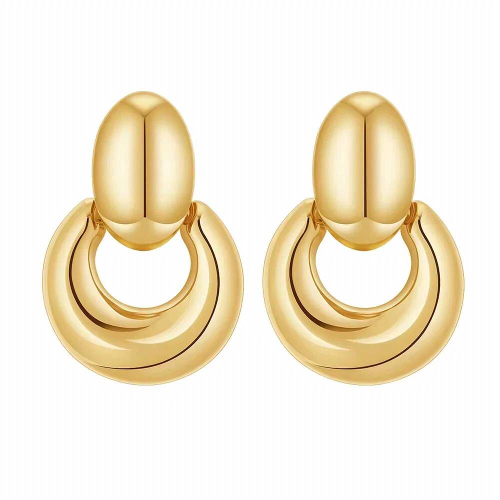 NEW SAHIRA women's fiona statement earring in gold